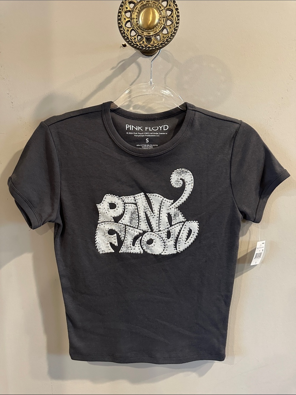 Pink Floyd dark grey Short Sleeve Logo Tee